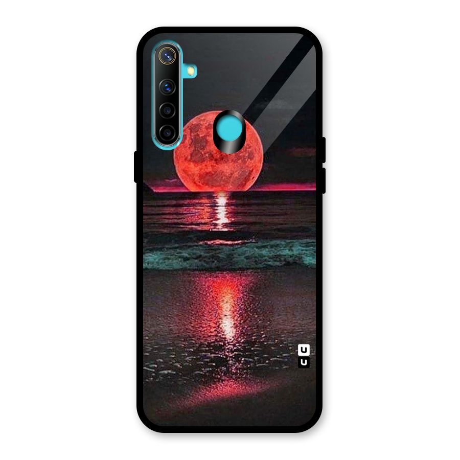 Red Sun Ocean Glass Back Case for Realme 5
