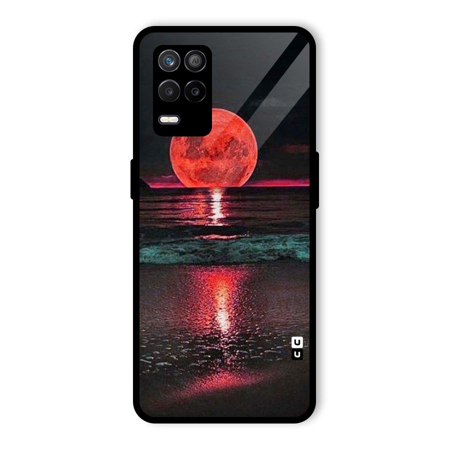 Red Sun Ocean Glass Back Case for Realme 8s 5G