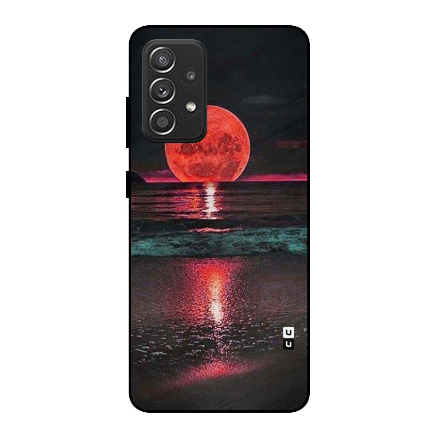 Red Sun Ocean Metal Back Case for Galaxy A52