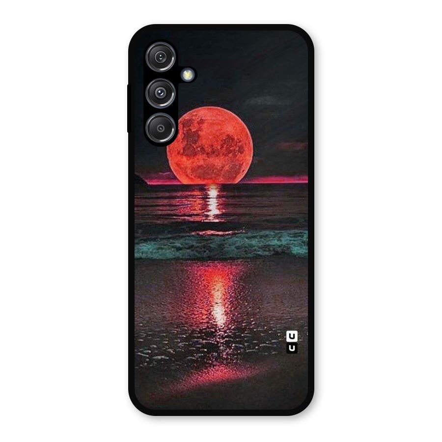 Red Sun Ocean Metal Back Case for Galaxy M34 5G