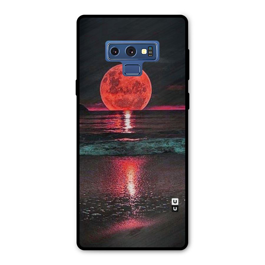 Red Sun Ocean Metal Back Case for Galaxy Note 9