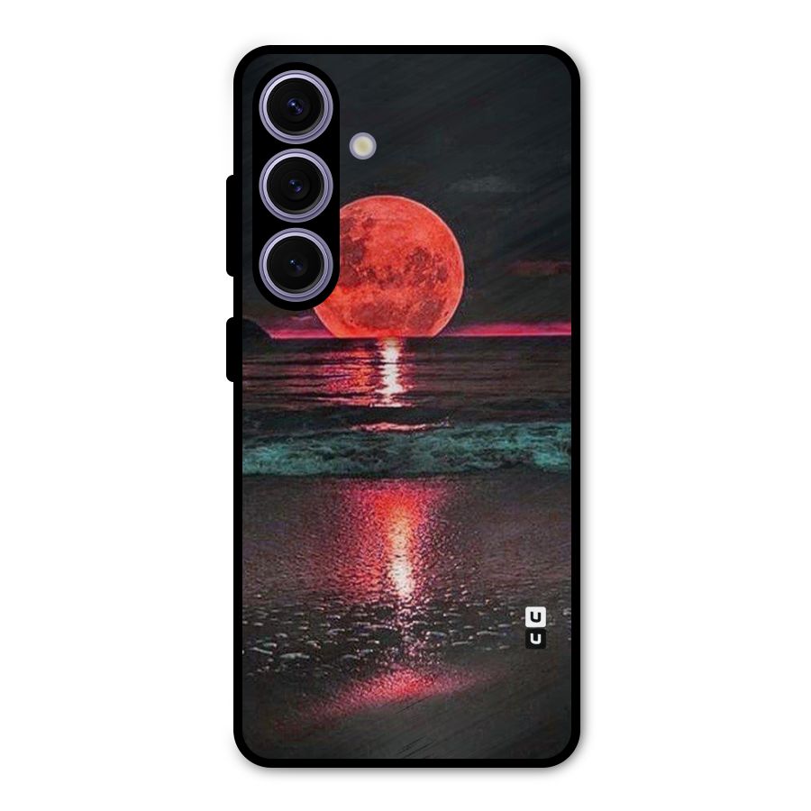 Red Sun Ocean Metal Back Case for Galaxy S24