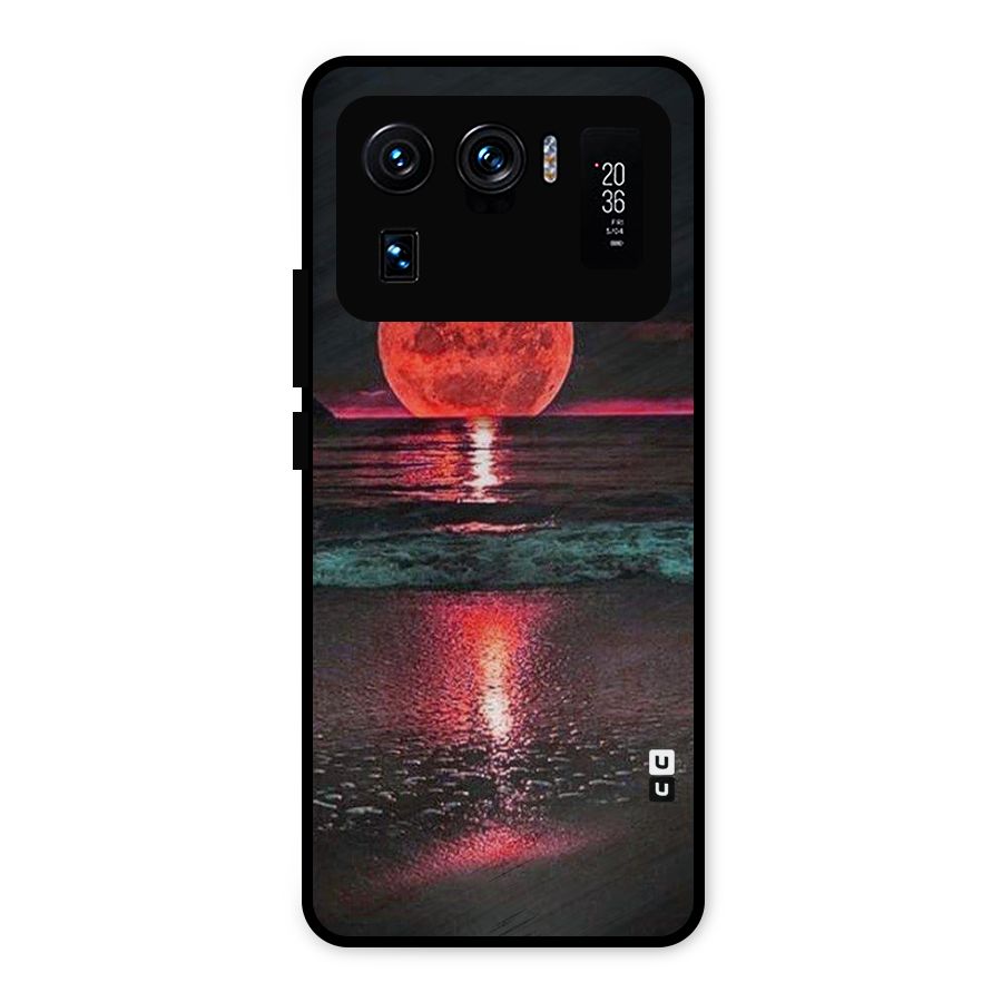 Red Sun Ocean Metal Back Case for Mi 11 Ultra