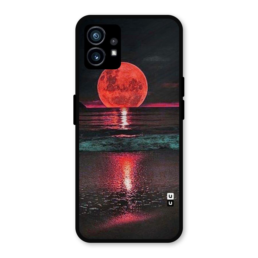 Red Sun Ocean Metal Back Case for Nothing Phone 1
