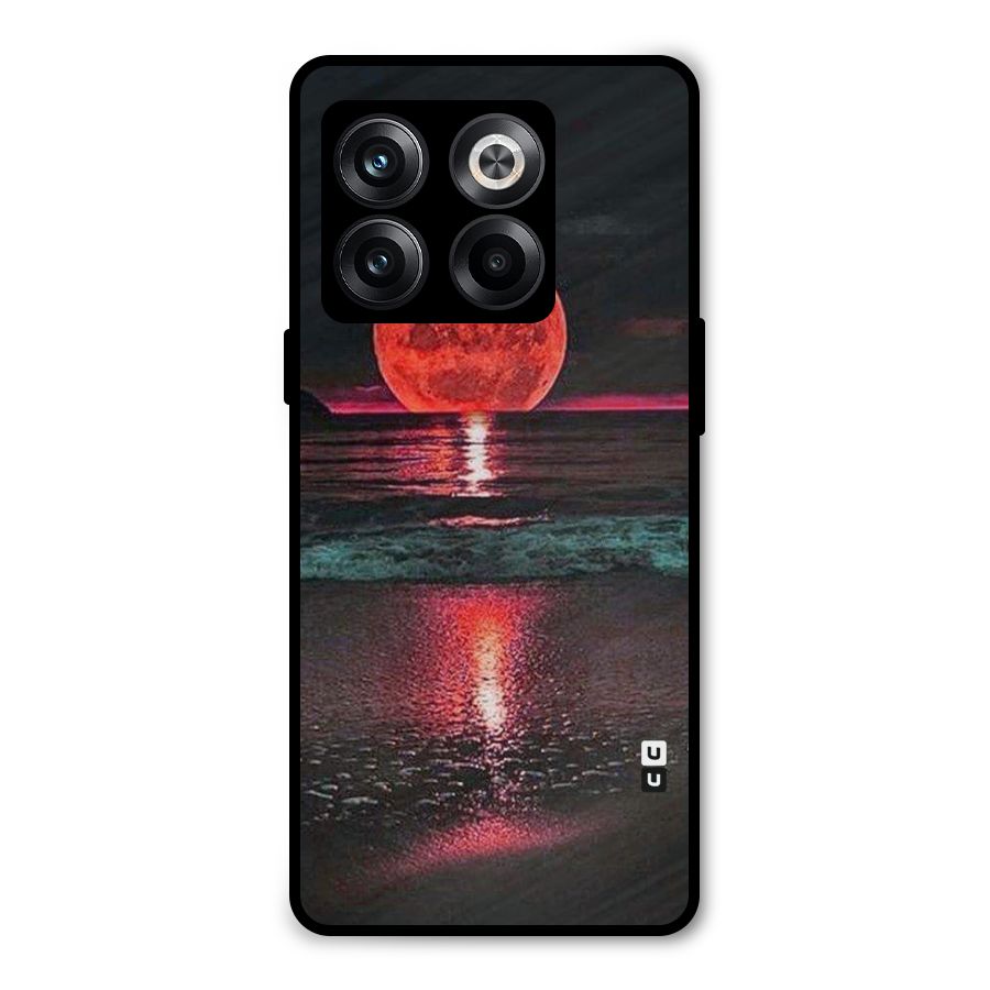 Red Sun Ocean Metal Back Case for OnePlus 10T