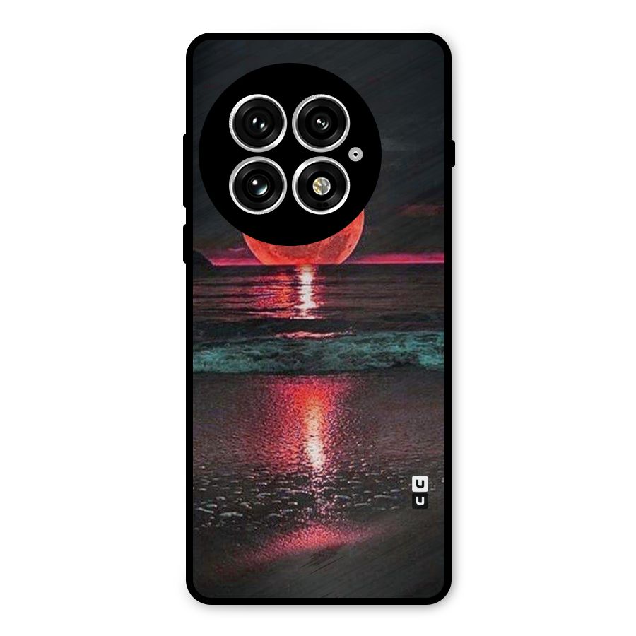 Red Sun Ocean Metal Back Case for OnePlus 13