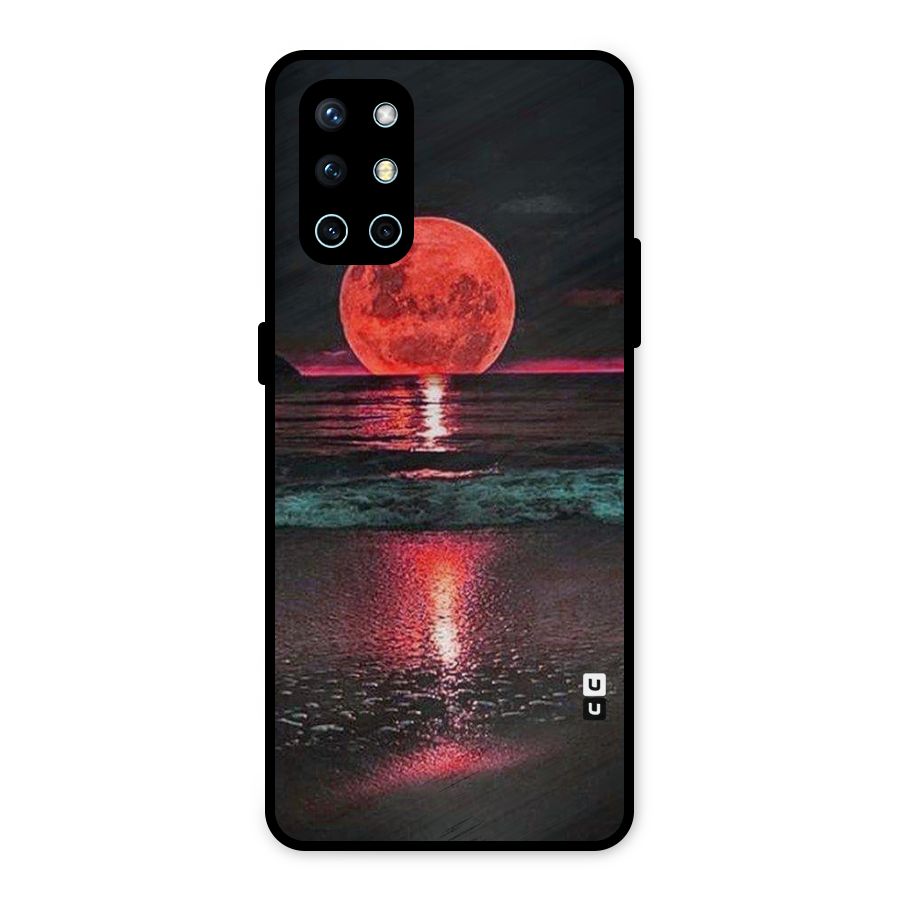 Red Sun Ocean Metal Back Case for OnePlus 9R