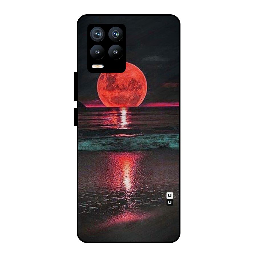 Red Sun Ocean Metal Back Case for Realme 8 Pro