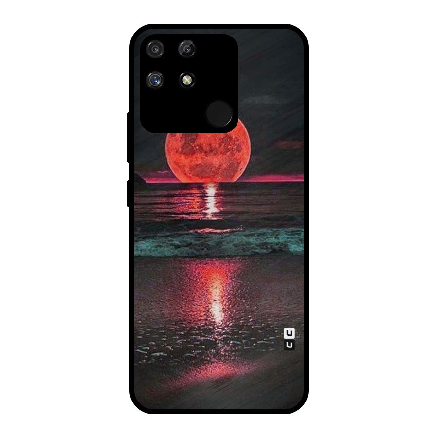 Red Sun Ocean Metal Back Case for Realme Narzo 50A