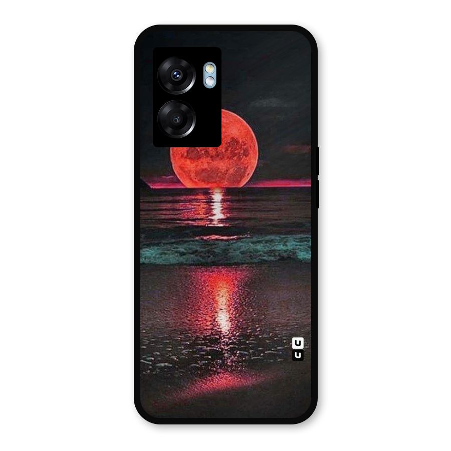 Red Sun Ocean Metal Back Case for Realme Narzo 50 5G