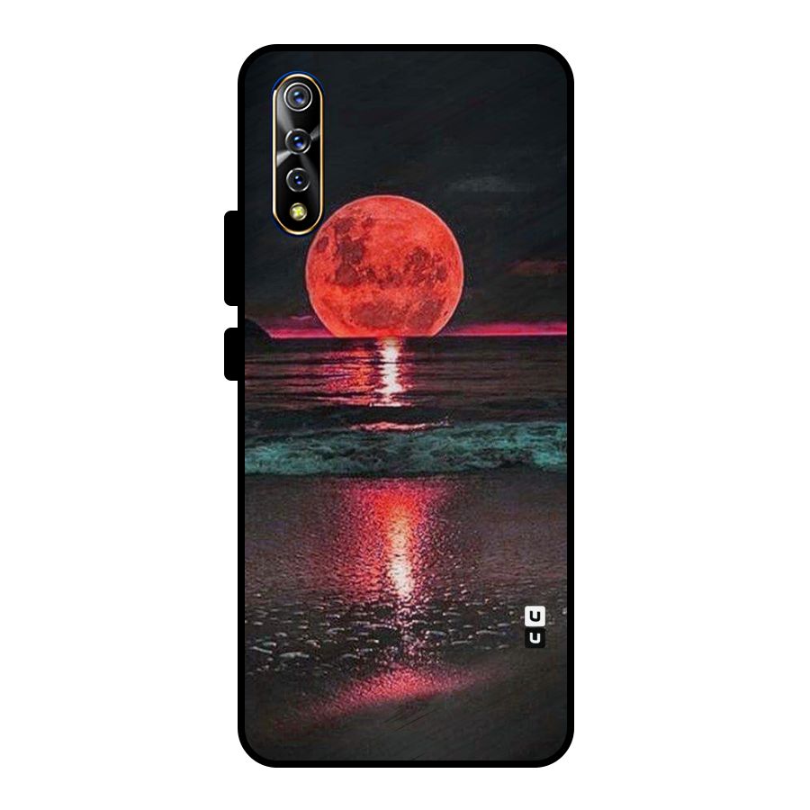 Red Sun Ocean Metal Back Case for Vivo S1