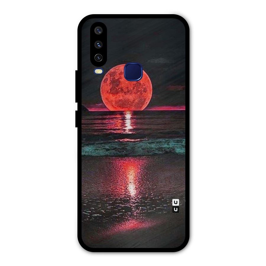 Red Sun Ocean Metal Back Case for Vivo Y15