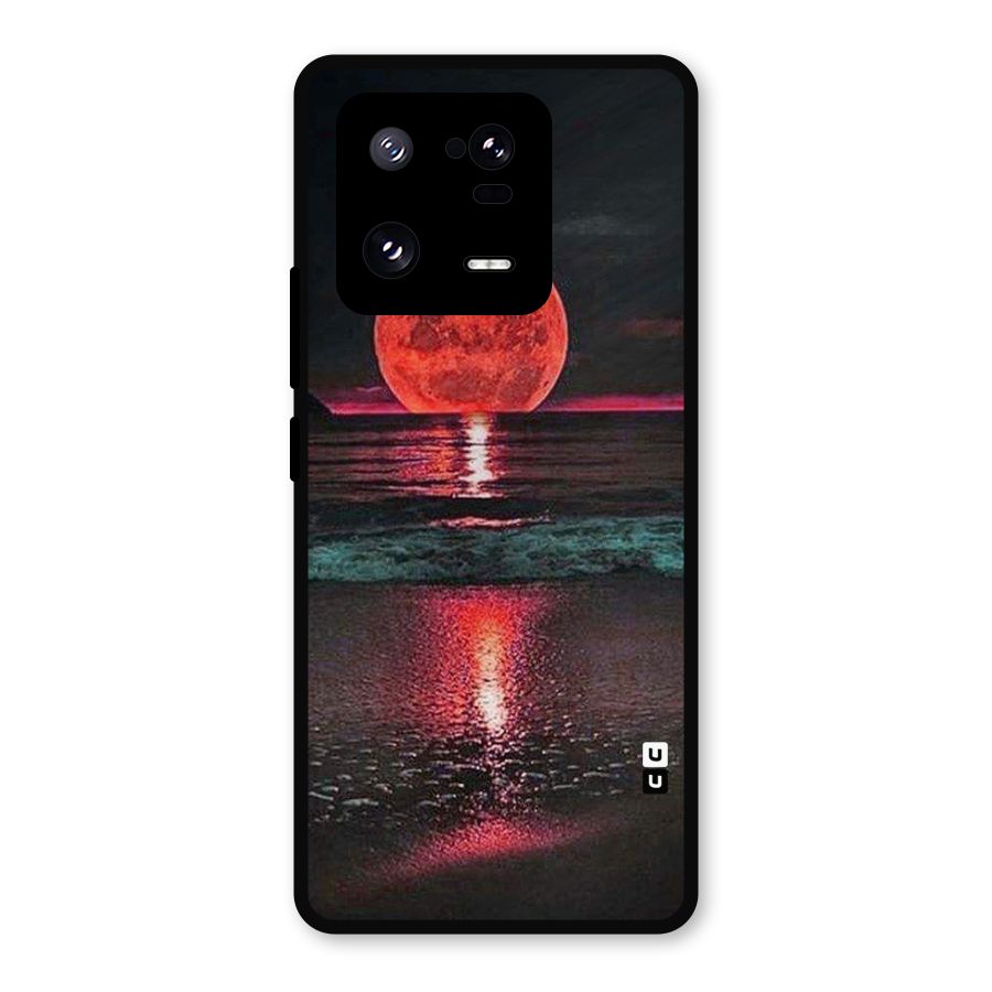 Red Sun Ocean Metal Back Case for Xiaomi 13 Pro