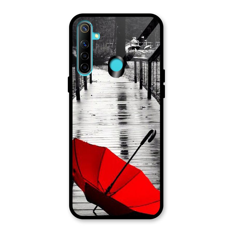 Red Umbrella Glass Back Case for Realme 5