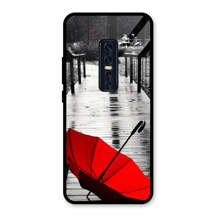Red Umbrella Glass Back Case for Vivo V17 Pro