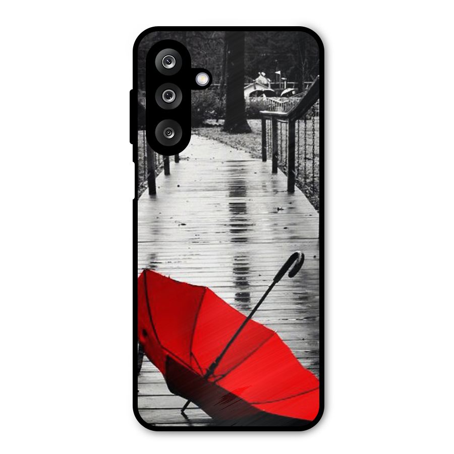 Red Umbrella Metal Back Case for Galaxy M36