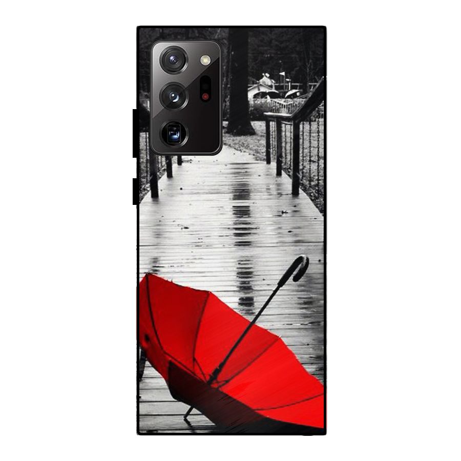 Red Umbrella Metal Back Case for Galaxy Note 20 Ultra