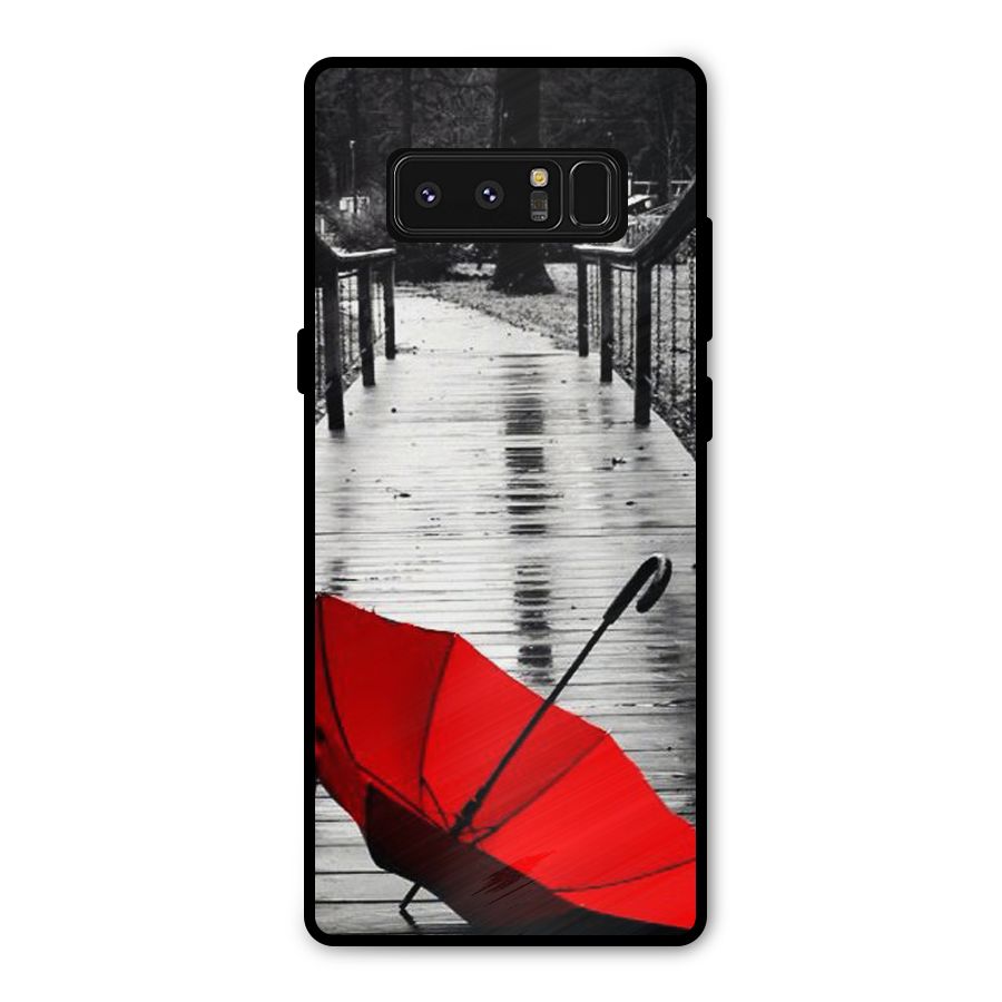 Red Umbrella Metal Back Case for Galaxy Note 8
