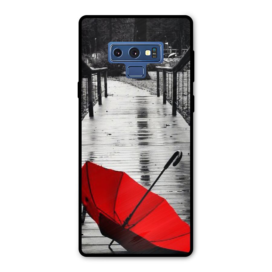 Red Umbrella Metal Back Case for Galaxy Note 9