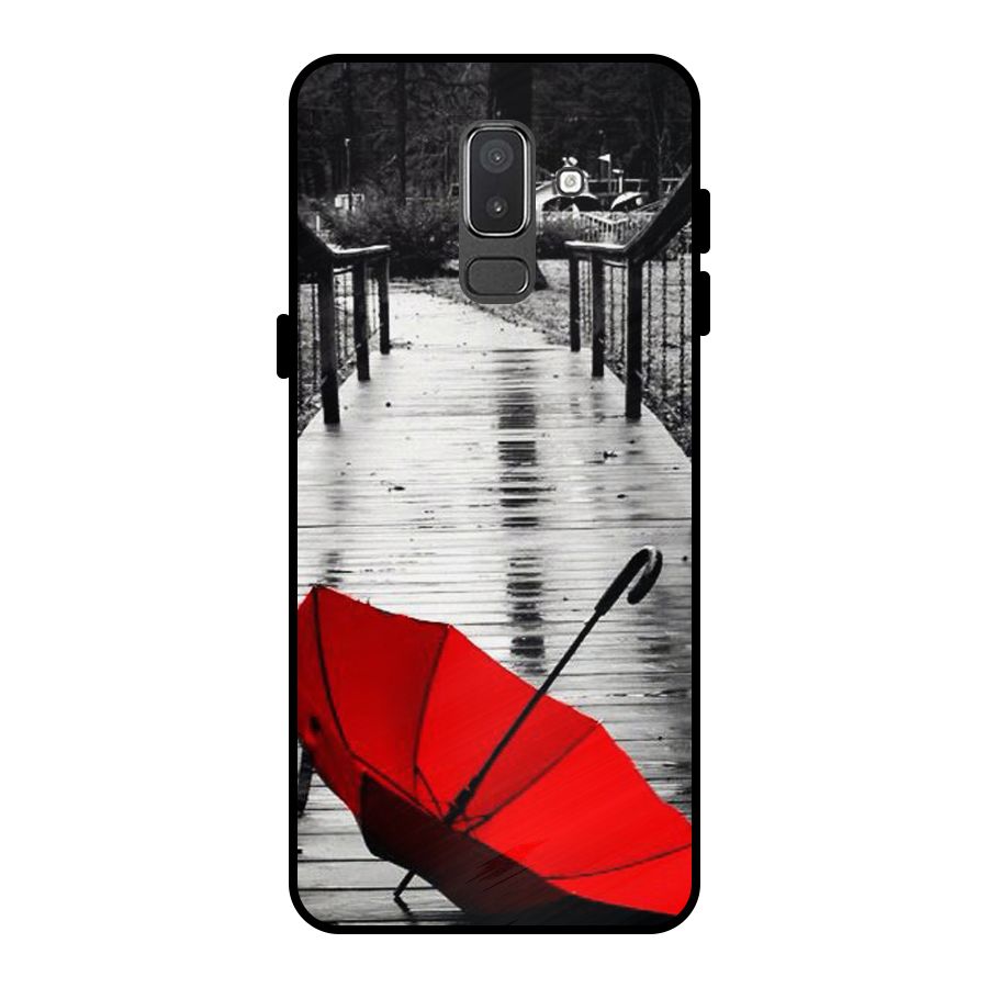 Red Umbrella Metal Back Case for Galaxy On8 (2018)