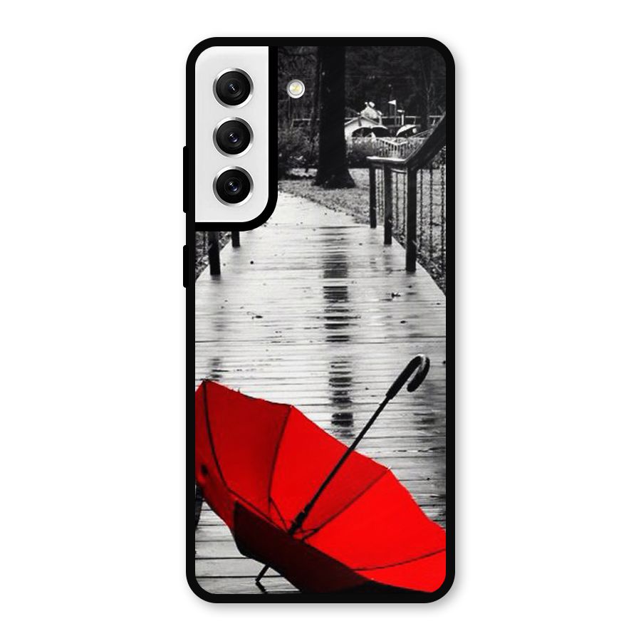 Red Umbrella Metal Back Case for Galaxy S21 FE 5G