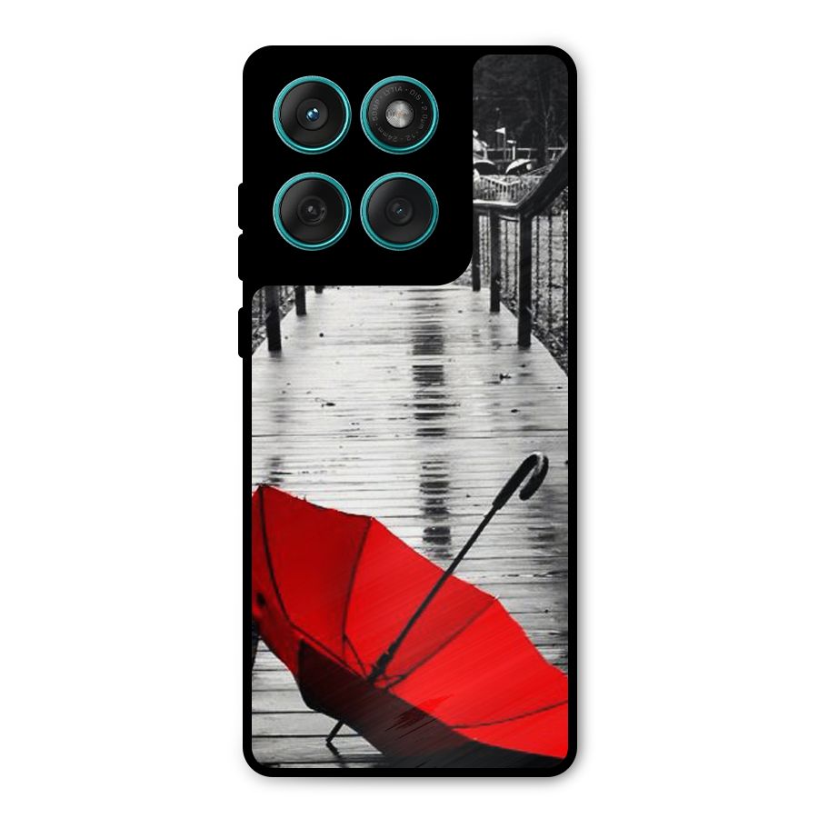Red Umbrella Metal Back Case for Motorola Edge 60
