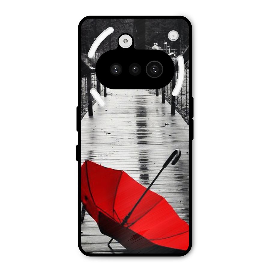 Red Umbrella Metal Back Case for Nothing Phone 3a