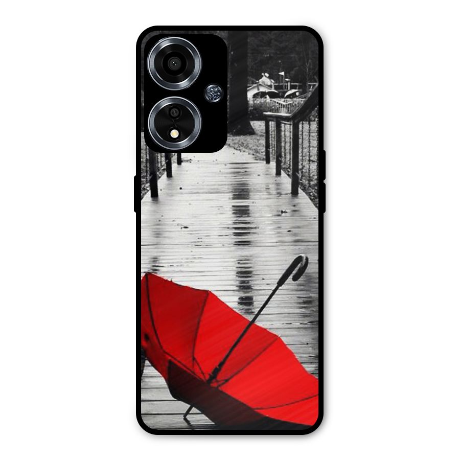 Red Umbrella Metal Back Case for Oppo A59
