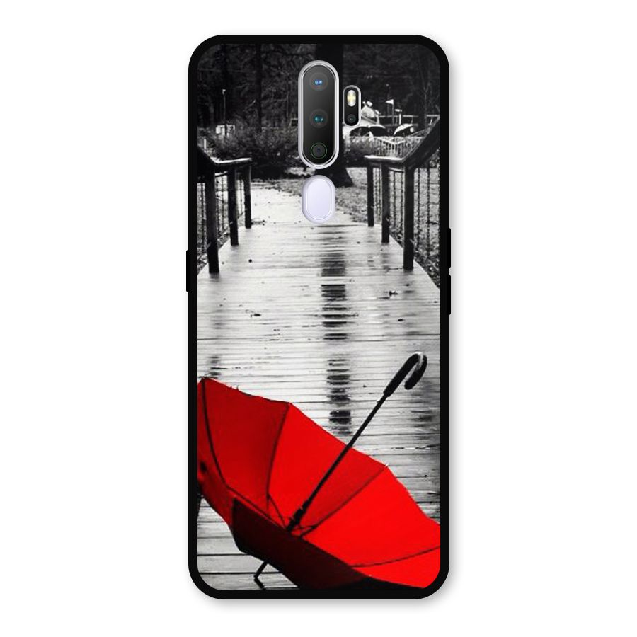 Red Umbrella Metal Back Case for Oppo A9 (2020)