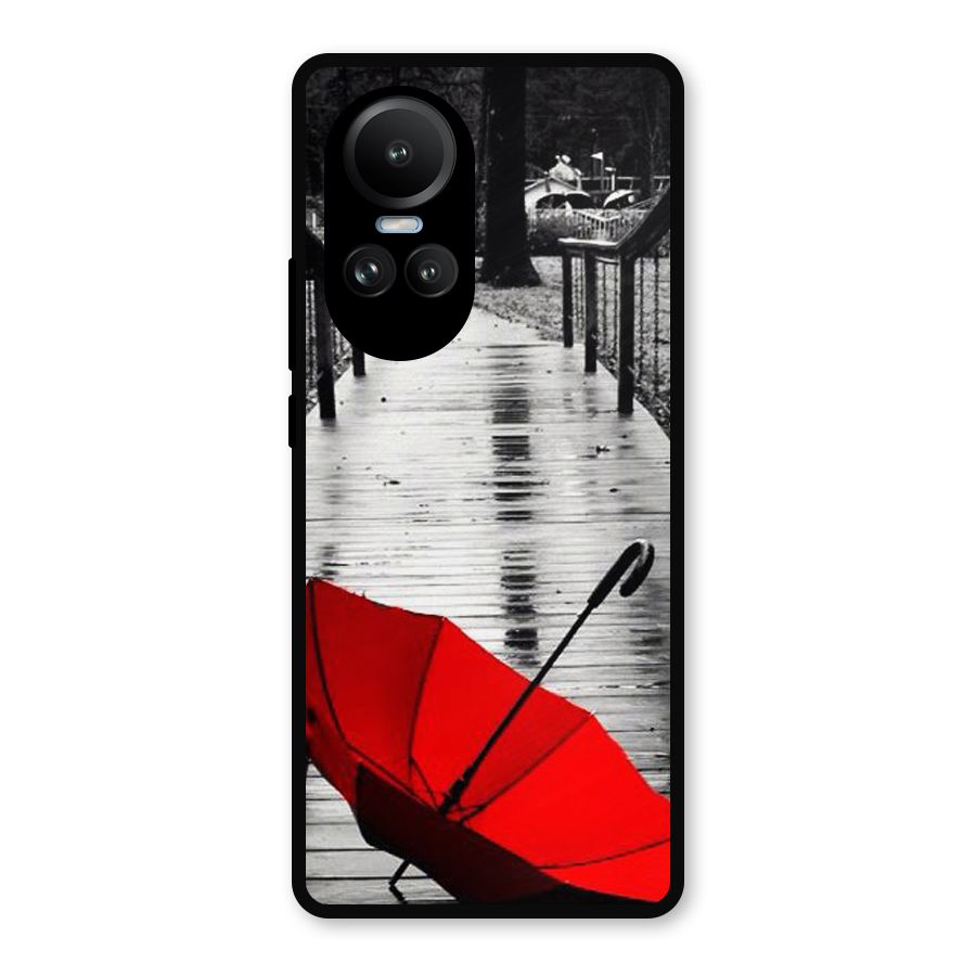 Red Umbrella Metal Back Case for Oppo Reno10