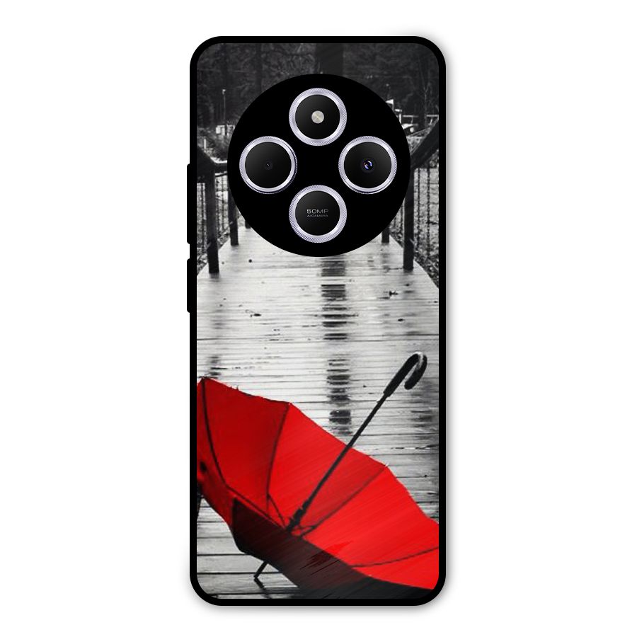 Red Umbrella Metal Back Case for Poco M7