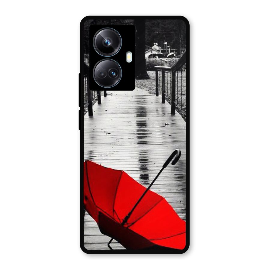 Red Umbrella Metal Back Case for Realme 10 Pro Plus