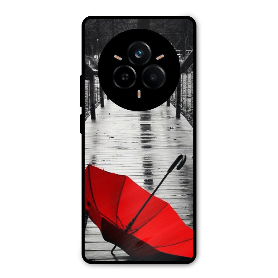 Red Umbrella Metal Back Case for Realme 14 Pro
