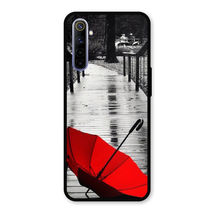Red Umbrella Metal Back Case for Realme 6