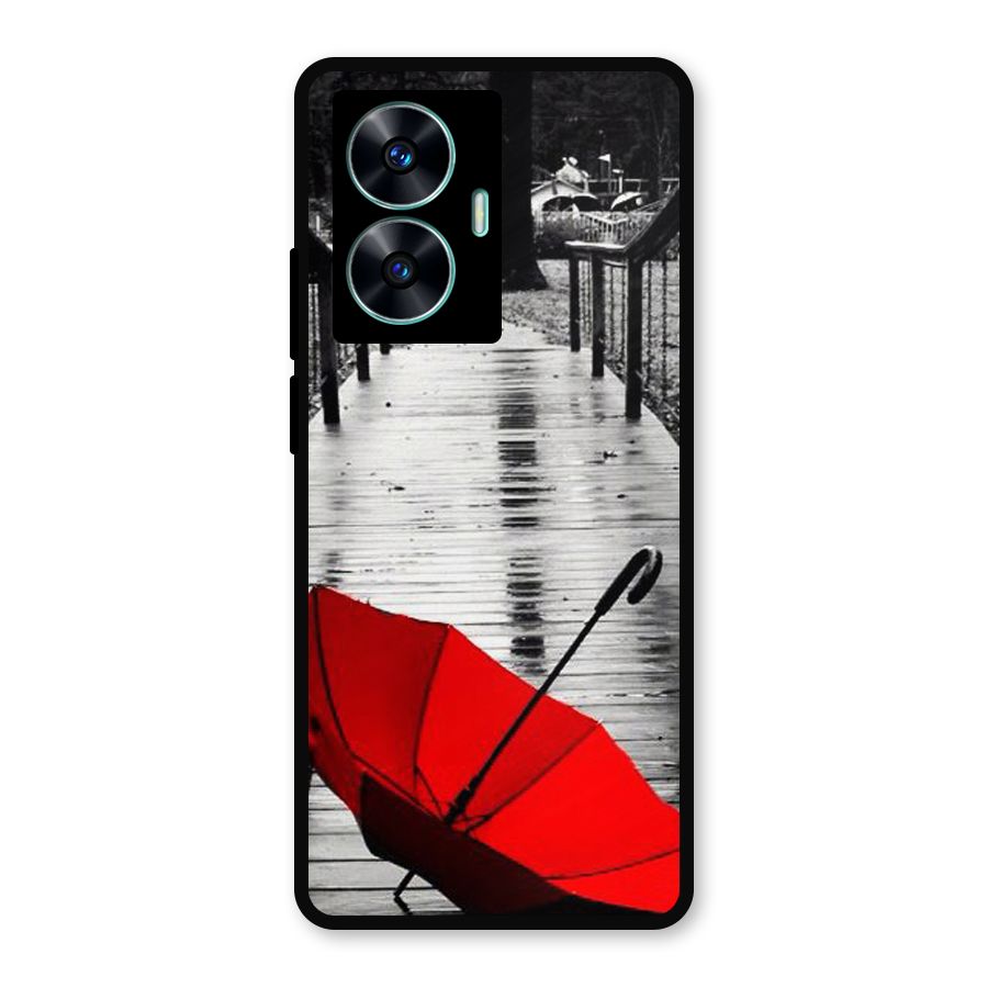 Red Umbrella Metal Back Case for Realme C55