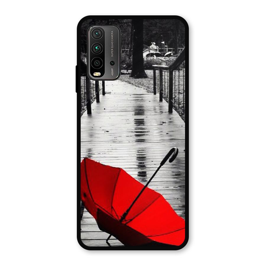 Red Umbrella Metal Back Case for Redmi 9 Power