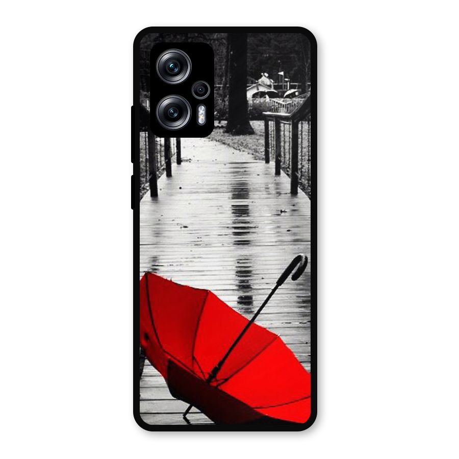 Red Umbrella Metal Back Case for Redmi K50i