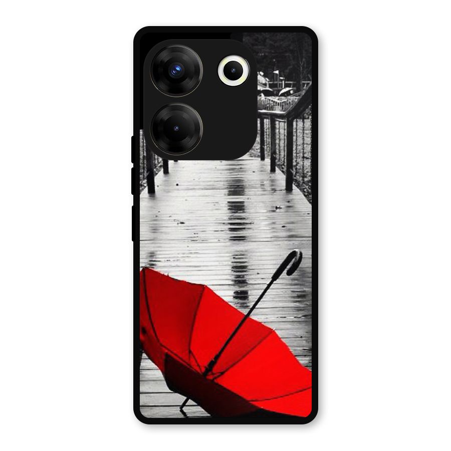 Red Umbrella Metal Back Case for Tecno Camon 20