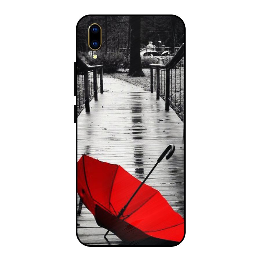 Red Umbrella Metal Back Case for Vivo V11 Pro