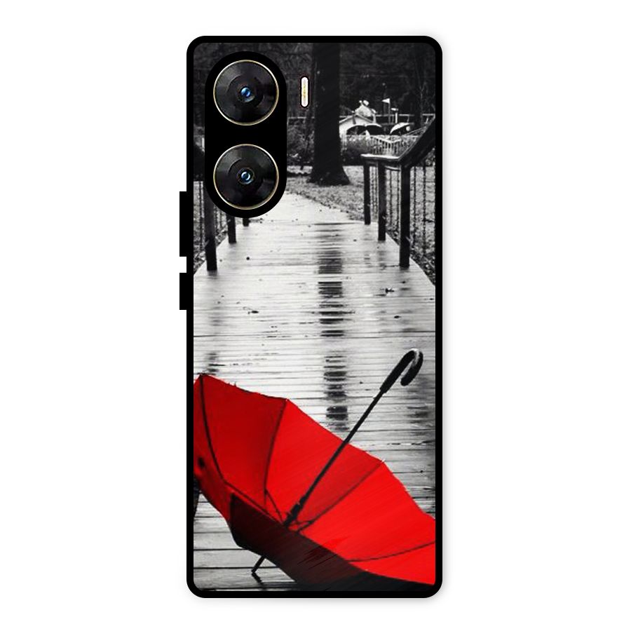 Red Umbrella Metal Back Case for Vivo V29e