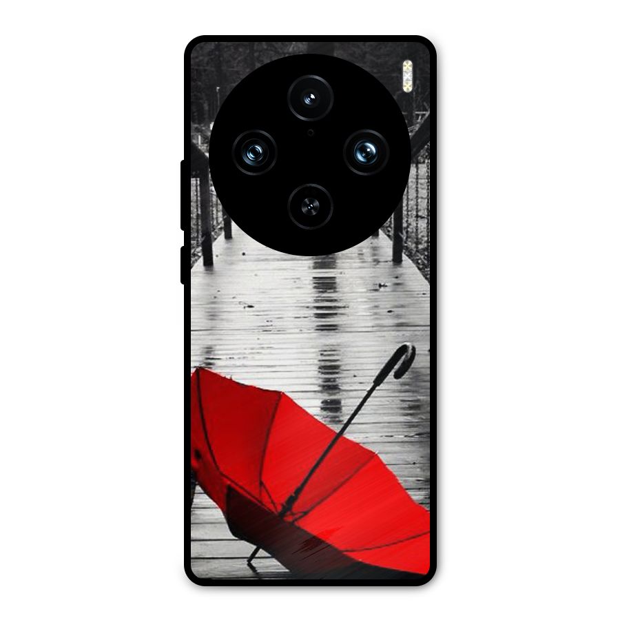 Red Umbrella Metal Back Case for Vivo X100 Pro