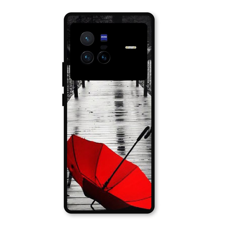 Red Umbrella Metal Back Case for Vivo X80