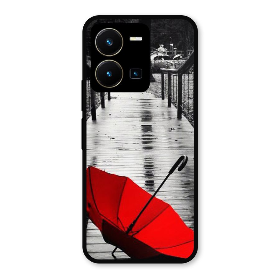 Red Umbrella Metal Back Case for Vivo Y35