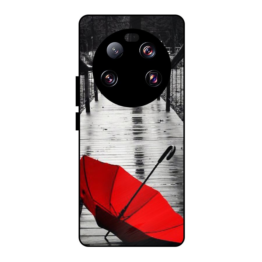 Red Umbrella Metal Back Case for Xiaomi 13 Ultra