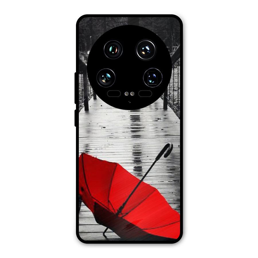 Red Umbrella Metal Back Case for Xiaomi 14 Ultra