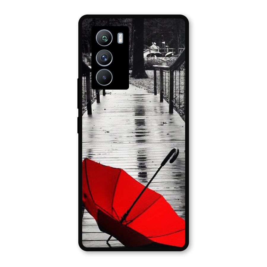 Red Umbrella Metal Back Case for iQOO 9 SE
