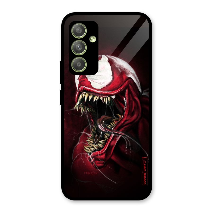 Red Venom Artwork Glass Back Case for Galaxy A54