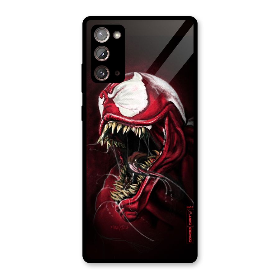 Red Venom Artwork Glass Back Case for Galaxy Note 20