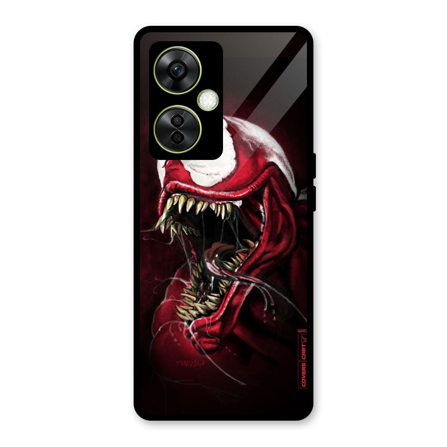 Red Venom Artwork Glass Back Case for OnePlus Nord CE 3 Lite
