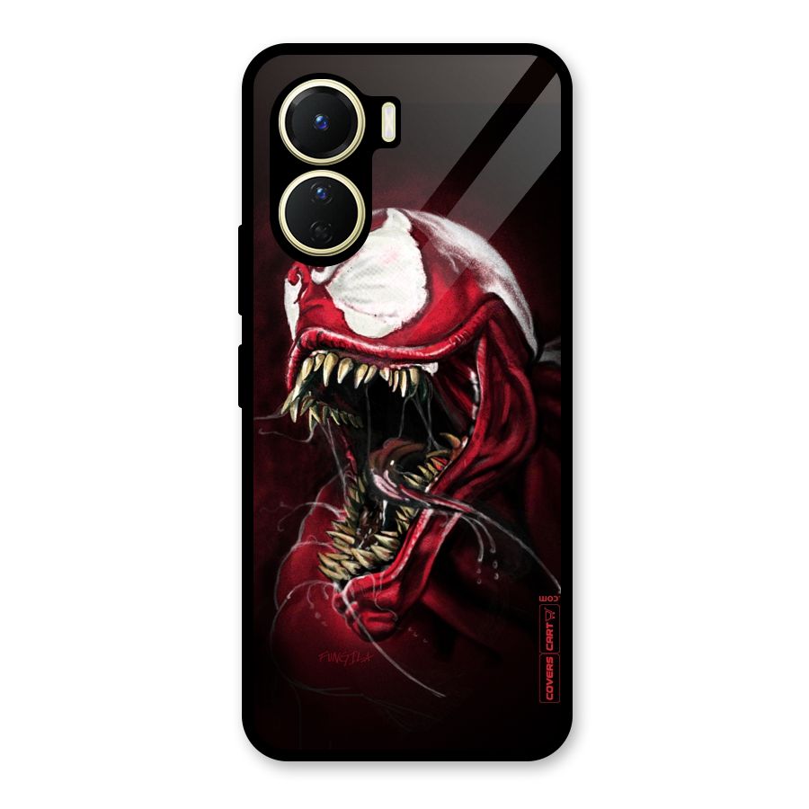 Red Venom Artwork Glass Back Case for Vivo Y56